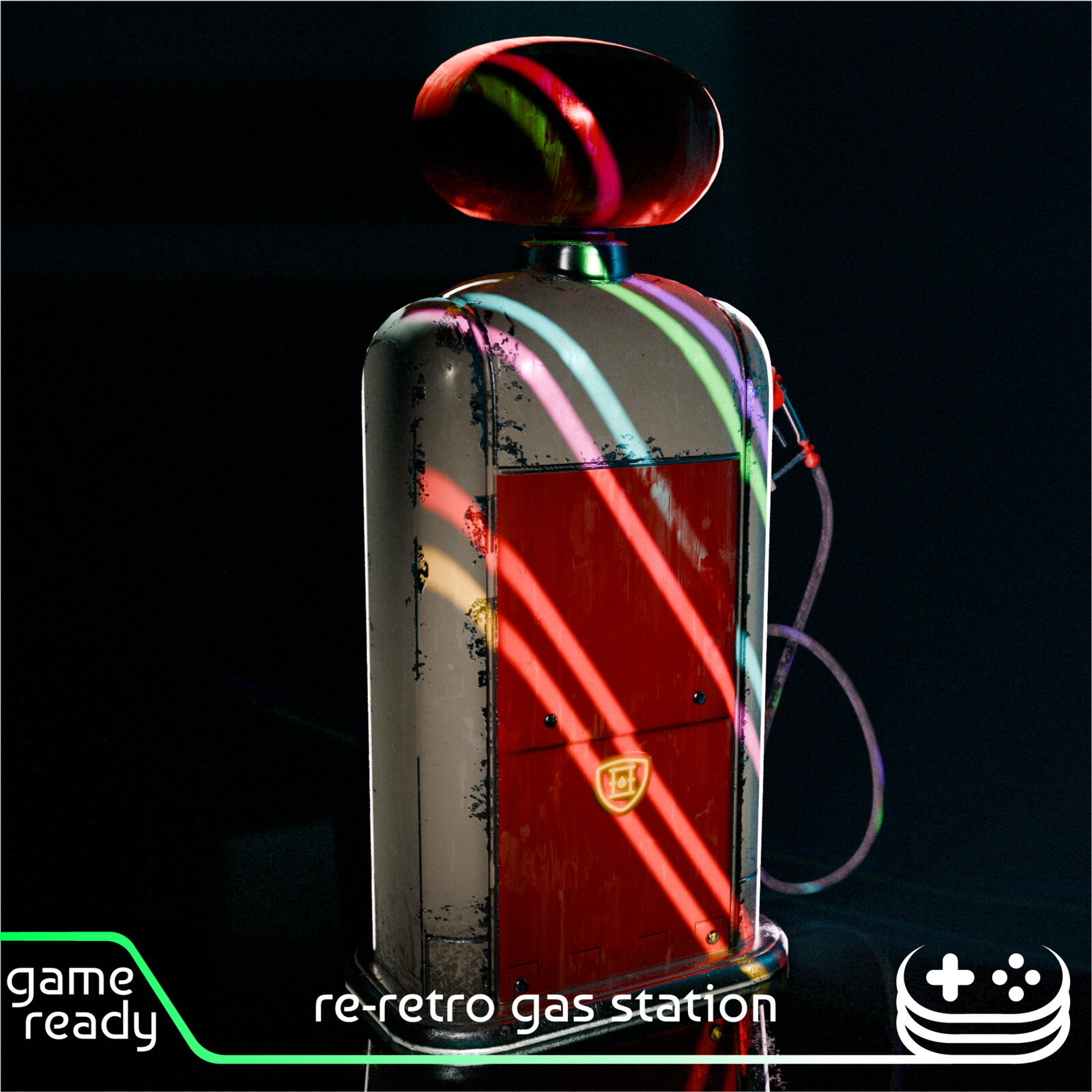 Gas station [game-ready]