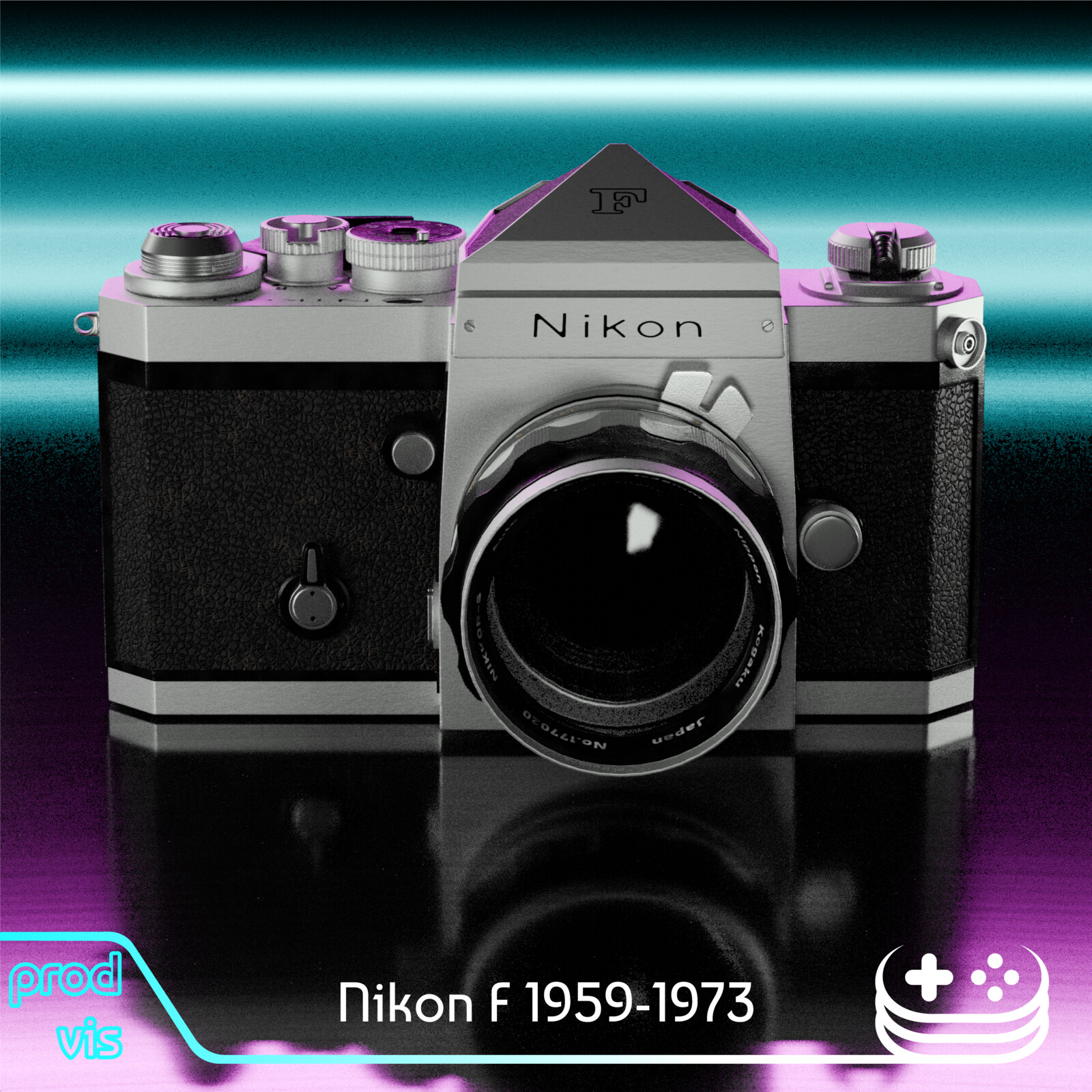 Nikon F retro camera